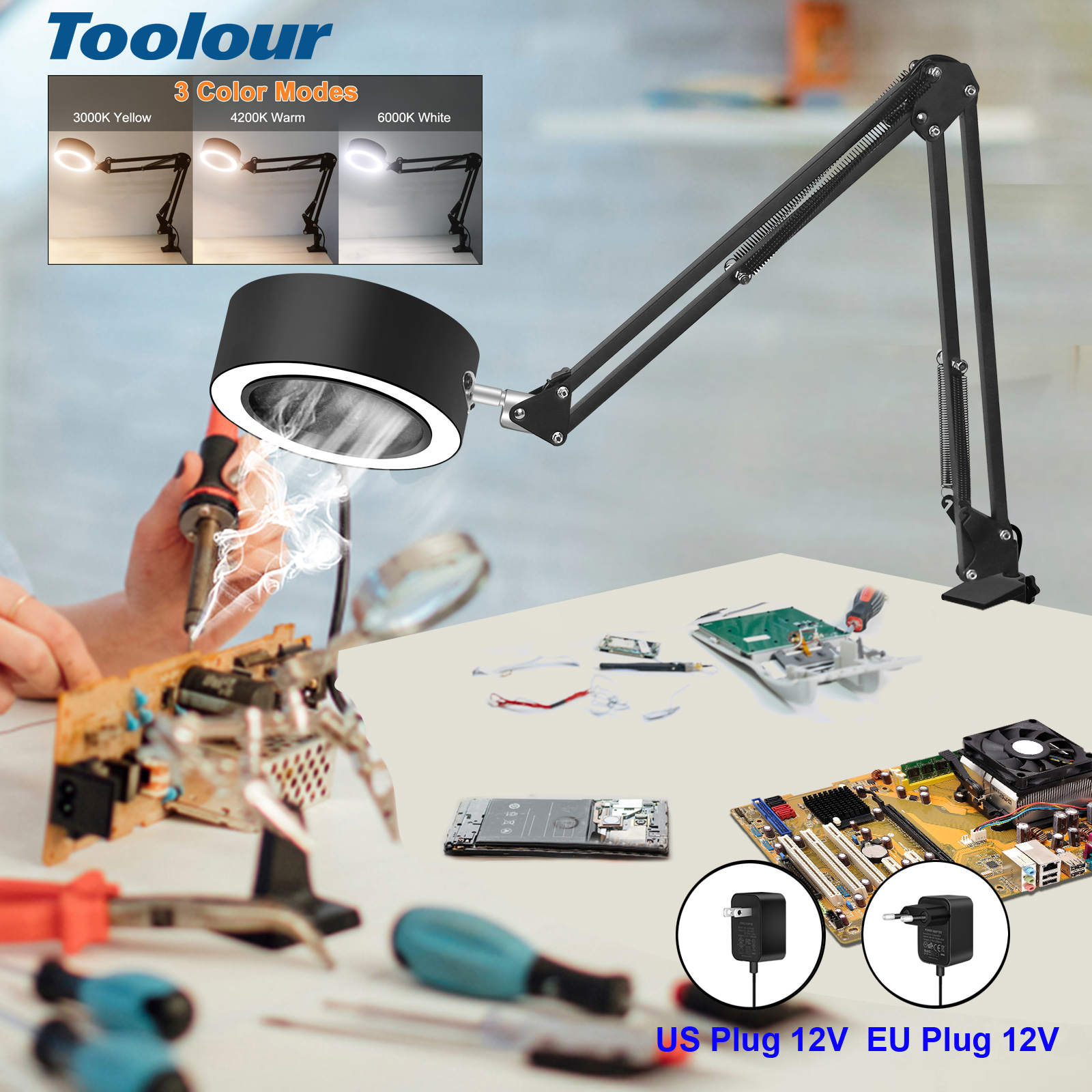 Diy Electronics Hobby - Toolour Soldering Suction Smoke Absorber 12V