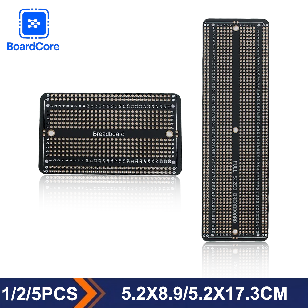 Diy Electronics Com - 1/2/5Pcs Standard Permanent Solder Breadboard PCB