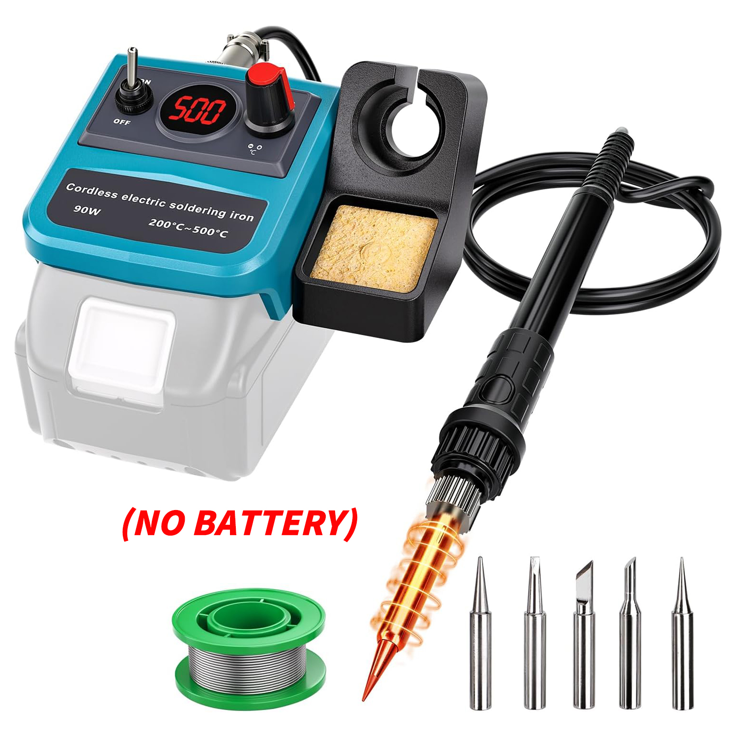 Diy Electronics Hobby - 90W LED Digital Cordless Soldering Iron