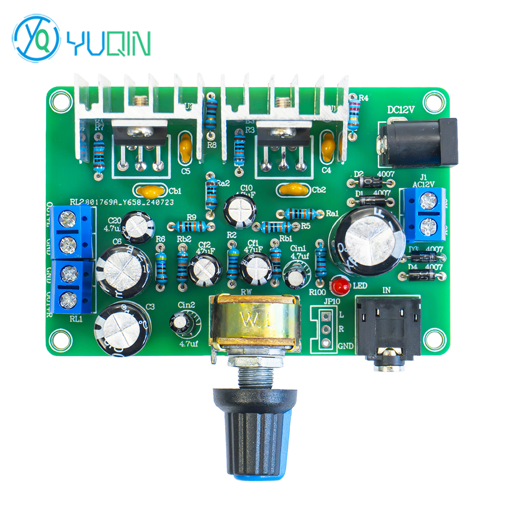 Diy Audio Electronics Projects - TDA2030A Stereo Amplifier Board Kit DIY