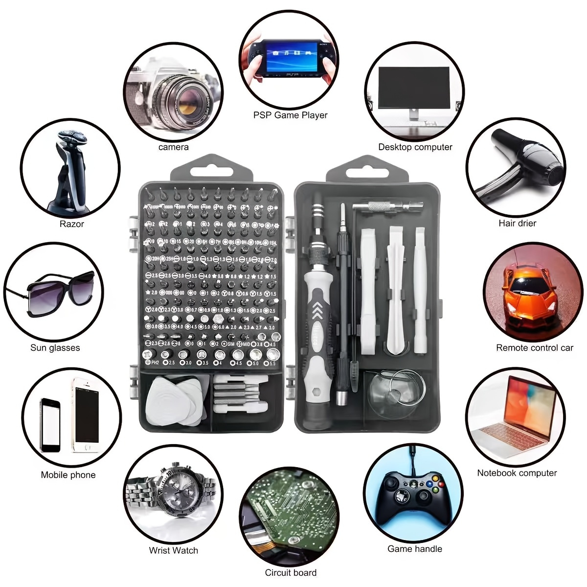 115in1 Screwdriver Bit Set, Hi - Diy Electronics Com review and price