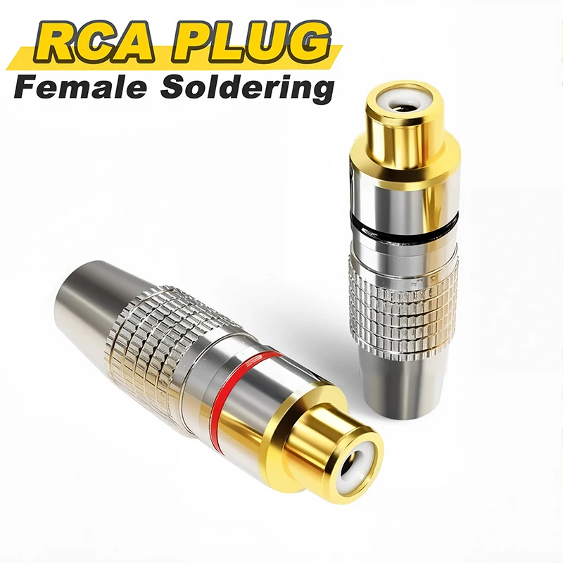 Gold Plated RCA Female Jack Pl - Diy Electronics Videos review and price