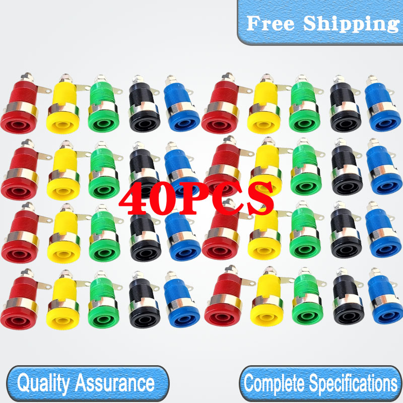 40PCS 4mm 32A Banana Socket Te - Diy Electronics Com review and price