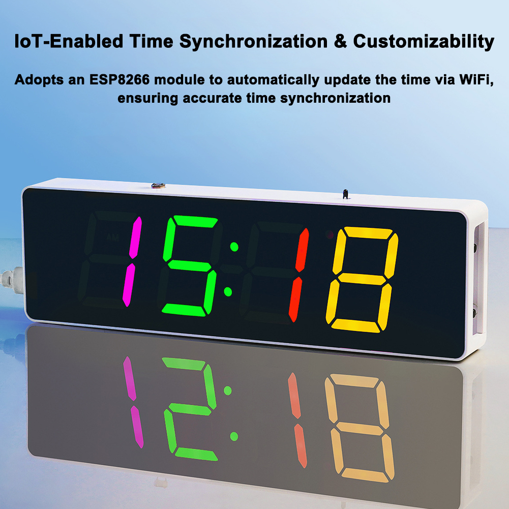 ESP8266 IoT Colorful WiFi Cloc - Diy Electronics Com review and price