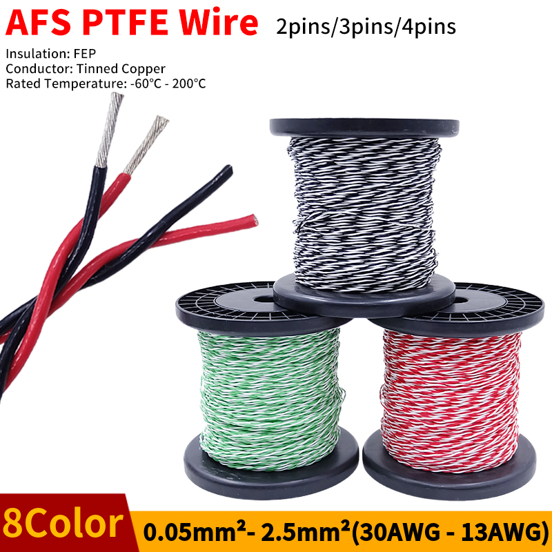 PTFE Wire AFS200 2pins 26/25/2 - Diy Electronics Music review and price