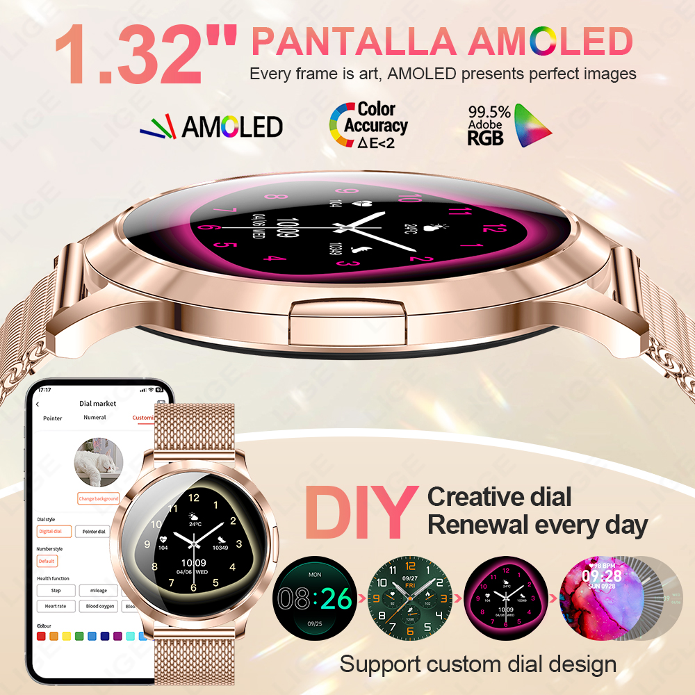 LIGE 2026 New Smart Watch Wome - Diy Electronics Music review and price