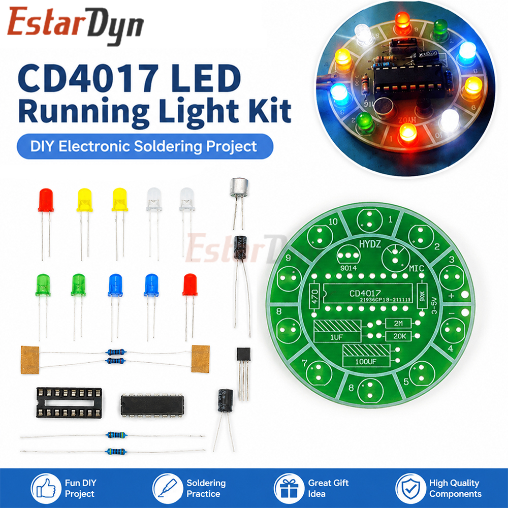 CD4017 DIY Electronics Kit, Co - Hobby Diy Electronics Kit review and price