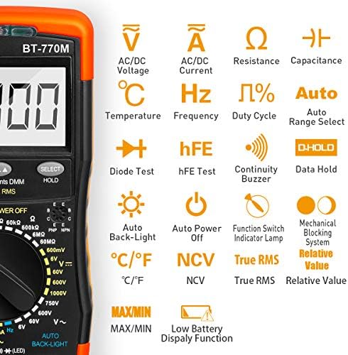 BTMETER BT-770M TRMS 6000 Coun - Multimeter Digital review and price