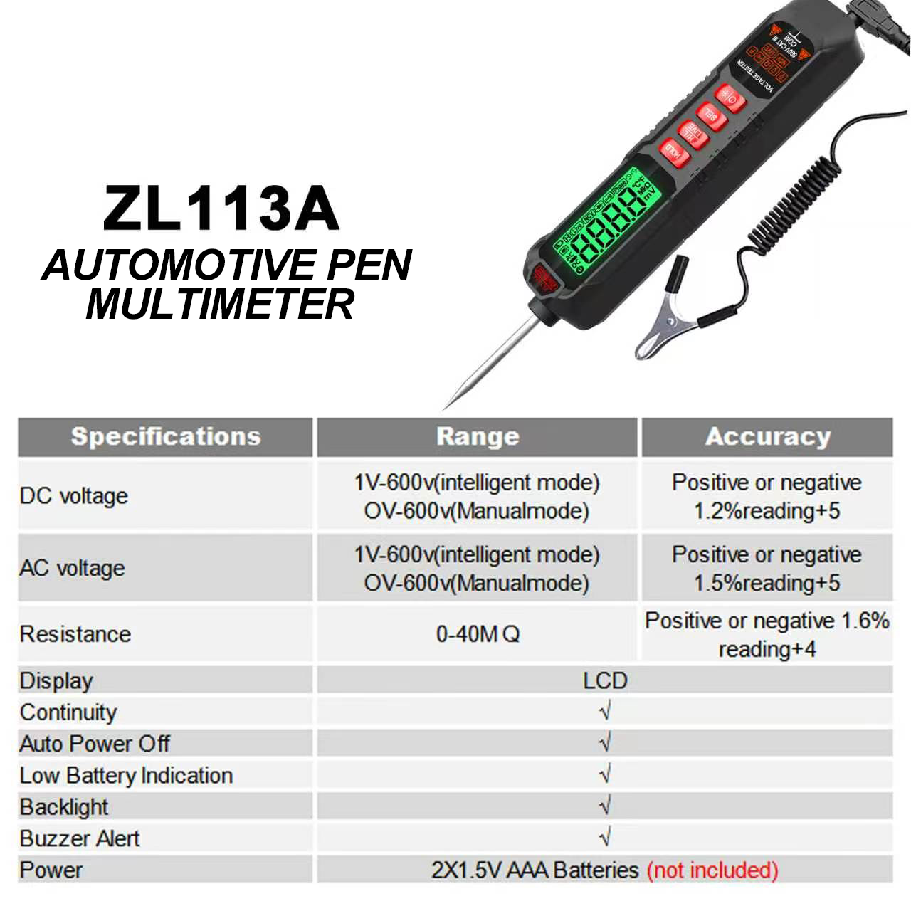 Smart Car Circuit Tester Digit - Multimeter Digital review and price