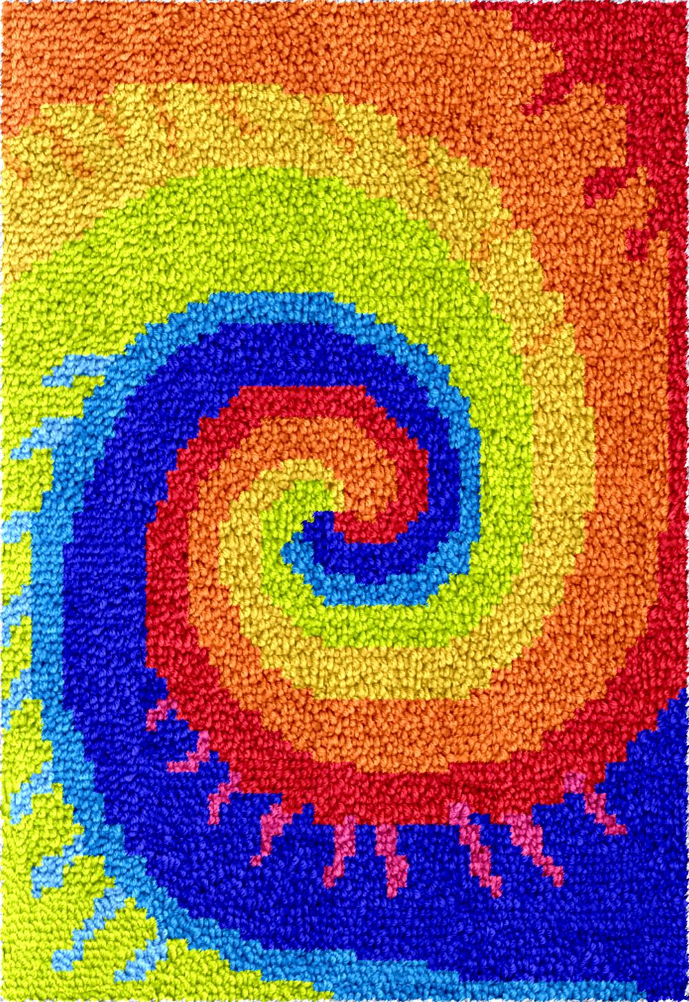 Rainbow large Diy Latch hook r - Hobby Diy Electronics Kit review and price