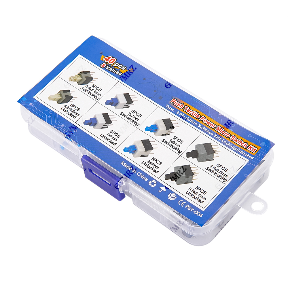 40PCS 8Values Push Tactile Mic - Diy Electronics Hobby review and price