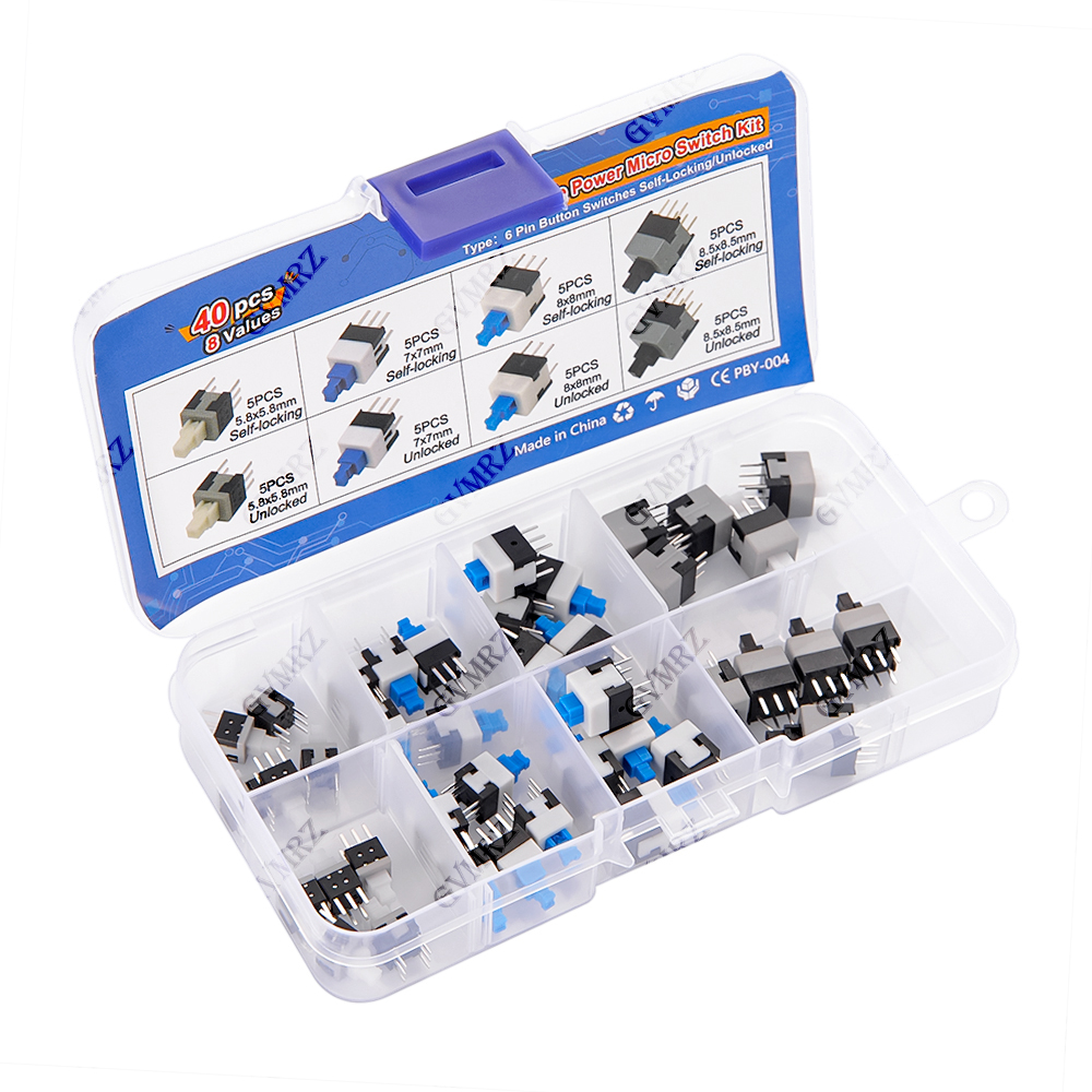 40PCS 8Values Push Tactile Mic - Diy Electronics Hobby review and price