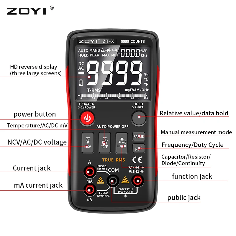 ZOYI ZT-X Digital Multimeter Z - Multimeter Digital review and price