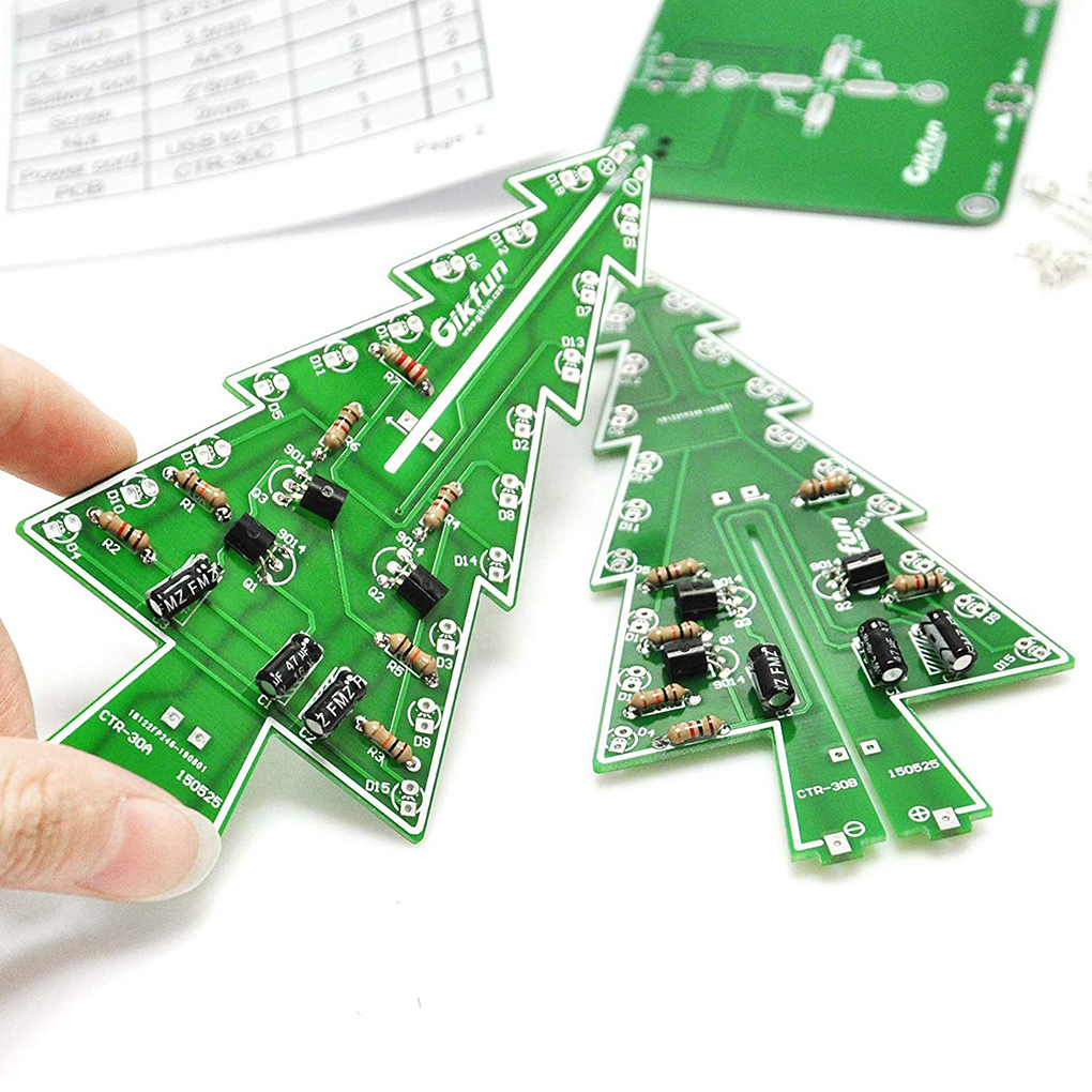 DIY Christmas Tree LED Flash K - Learn Diy Electronics review and price