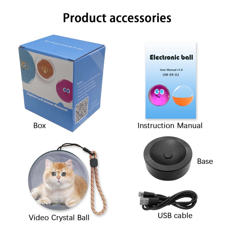 Wifi 3D Crystal Ball Customize - Diy Electronics Videos review and price