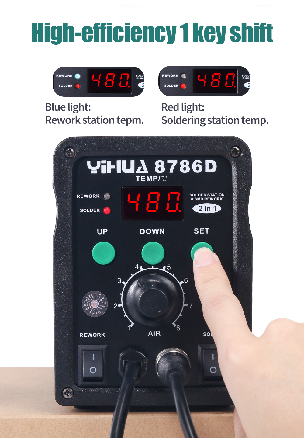 YIHUA 8786D Soldering Iron Hot - Smd Solder Paste review and price