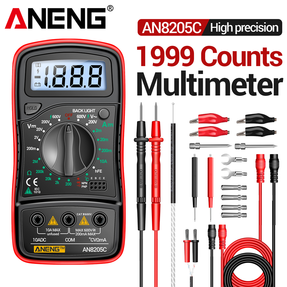 Multimeter hFE Triode Test  AN - Multimeter Digital review and price