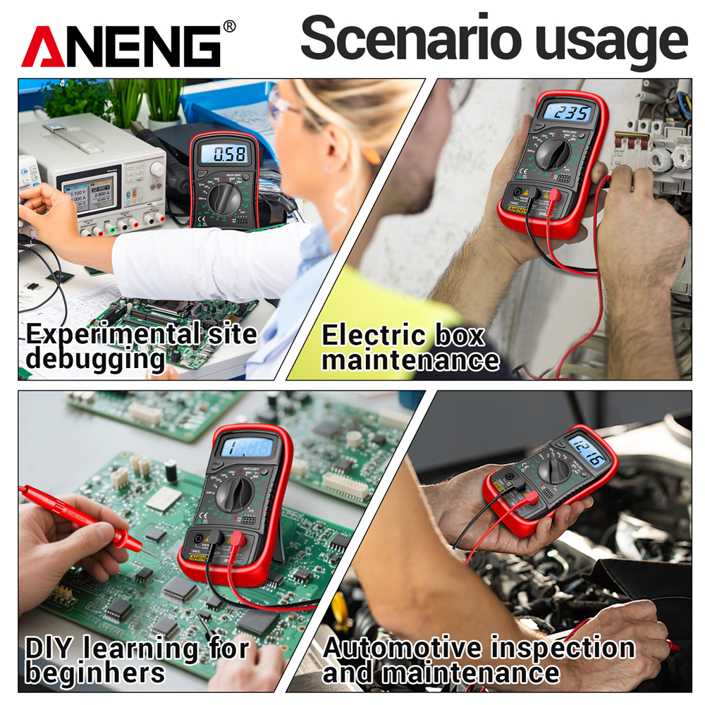 Multimeter hFE Triode Test  AN - Multimeter Digital review and price