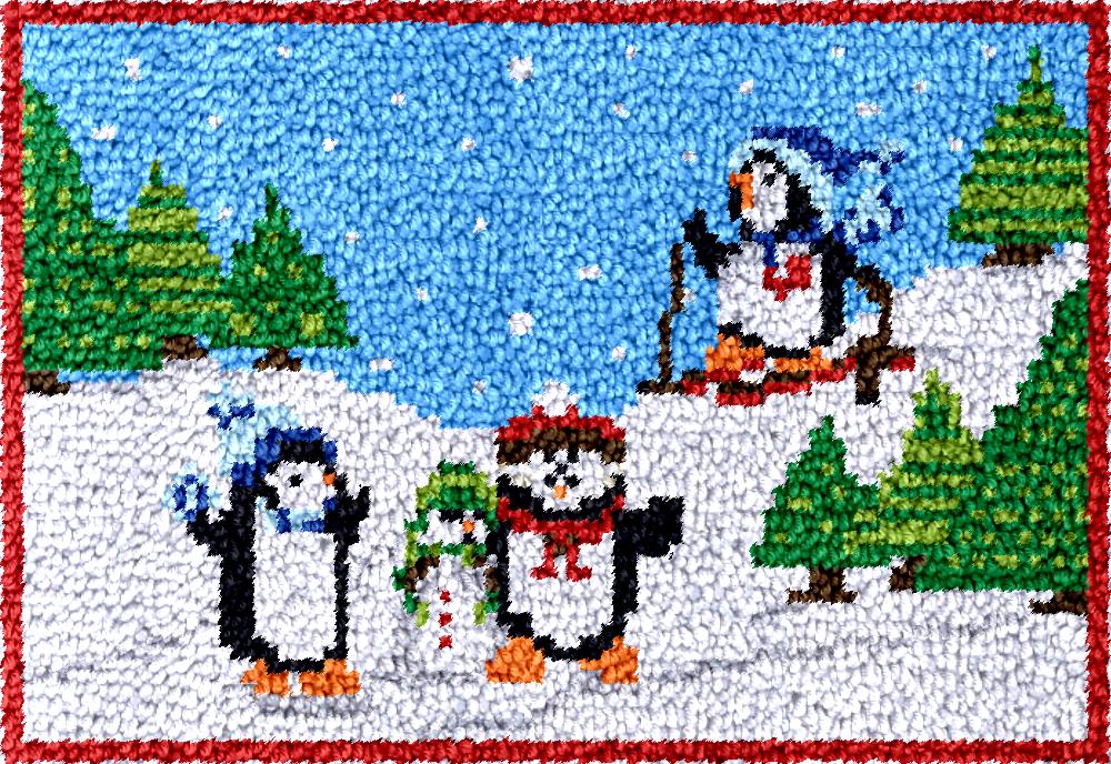 penguins Latch Hook Rug Kits w - Hobby Diy Electronics Kit review and price