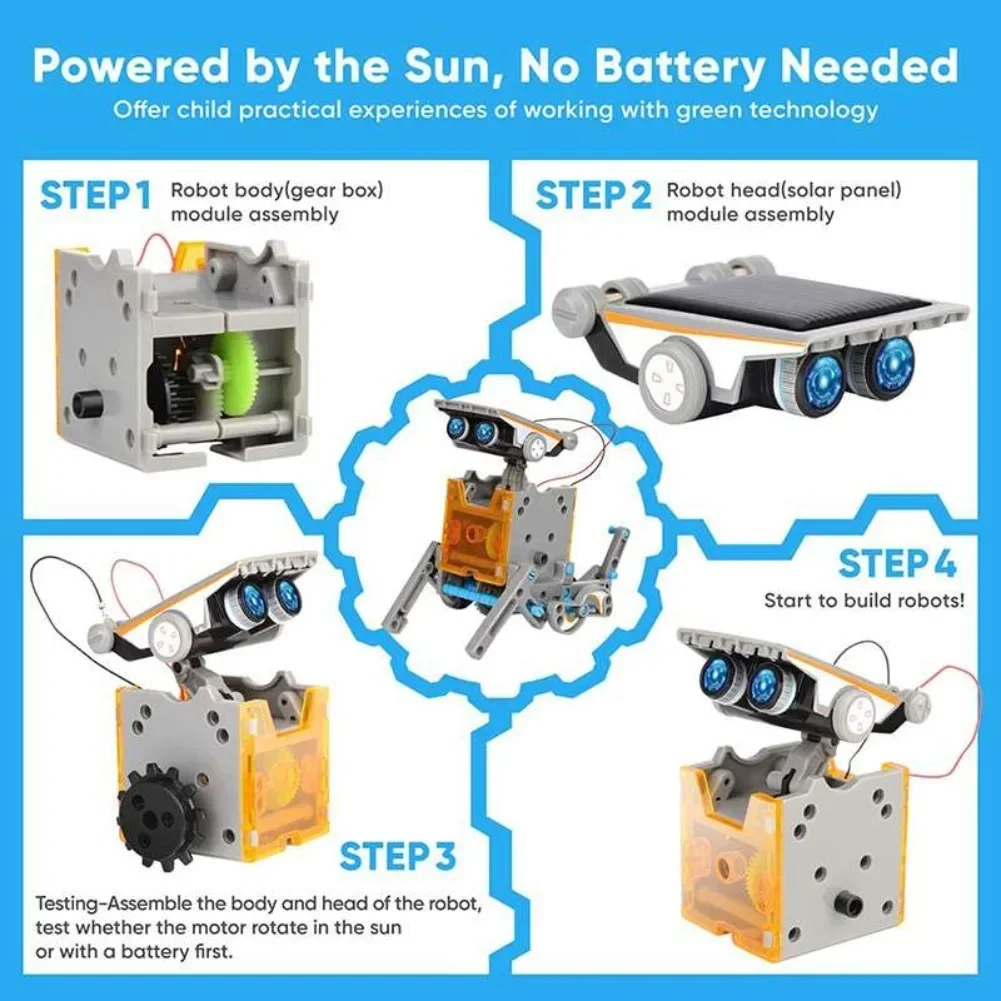 13 in 1 Solar Powered Robot Sc - Diy Electronics Hobby review and price